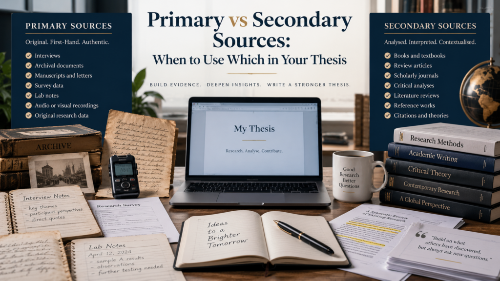primary vs secondary sources