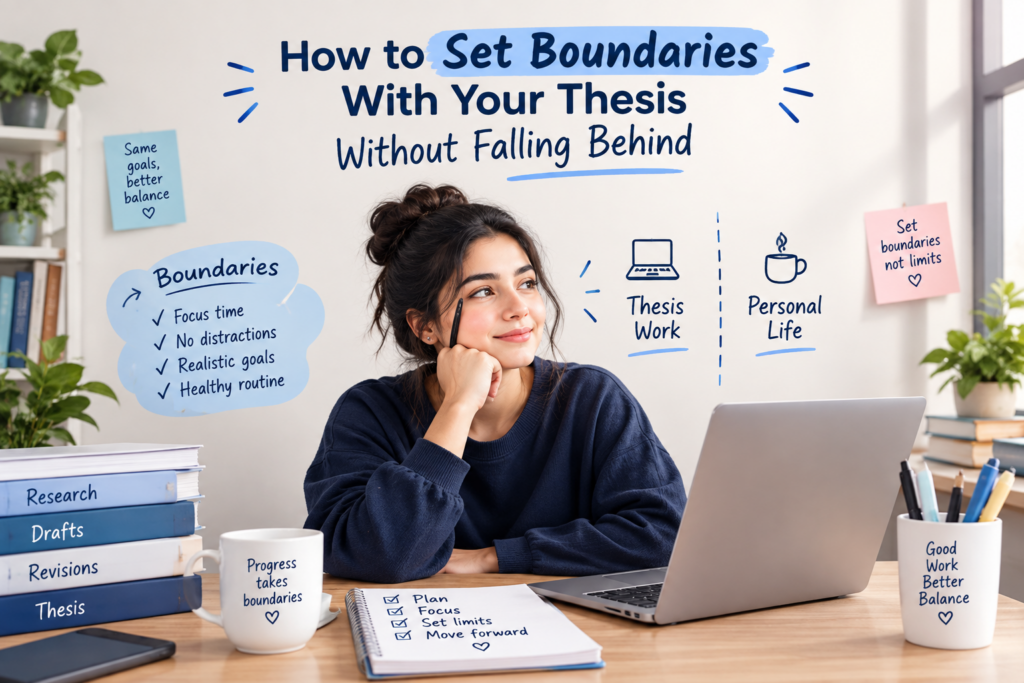 set boundaries with your thesis